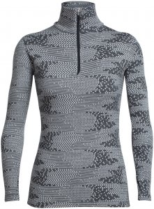 Icebreaker Damen Vertex Flurry Zip-Shirt Grau S