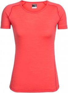 Icebreaker Damen Zeal Crewe T-Shirt Rot XL