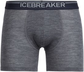 Icebreaker Herren Anatomica Rib Boxers Grau L