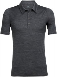 Icebreaker Herren Cinco Polo T-Shirt Schwarz S
