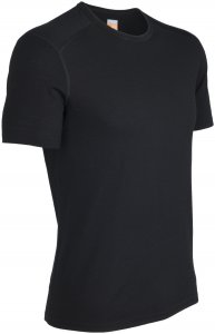 Icebreaker Herren Oasis SS Crewe Schwarz XXL