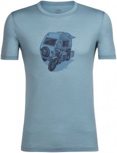Icebreaker Herren Tech Lite Crewe Camper T-Shirt Blau XL