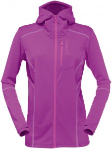 Norrona Damen Trollveggen Warmwool1 Zip Hoodie Lila L