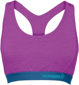 Norrona Damen Wool Crop Top Lila S
