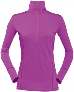 Norrona Damen Wool Zip Neck Rot L