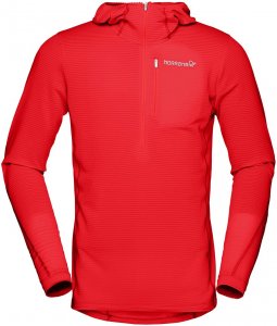 Norrona Herren Bitihorn Warm 1 Stretch Hoodie Rot M