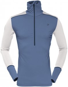Norrona Herren Wool Zip Neck Blau S