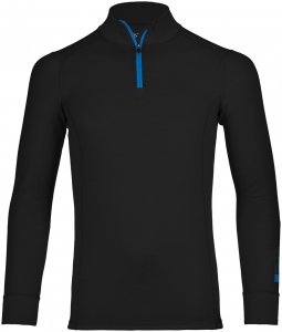 Ortovox Herren 210 Supersoft Longsleeve Zip Neck Schwarz M