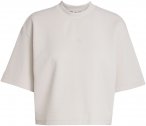 adidas Damen Yoga Motion Waffle T-Shirt (Größe L, beige)