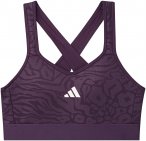 adidas Kinder Animal Print Marshmallow Sport BH (Größe 128, lila)
