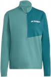 adidas Terrex Damen Multi Climacool Half Zip Longsleeve (Größe XS, gruen)