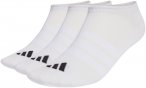 adidas Thin&Light No Show 3er Pack Socken (Größe 34 , weiss)