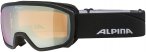 Alpina Kinder Scarabeo Q-Lite Skibrille (Größe One Size, schwarz)