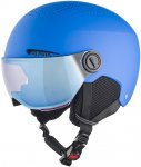 Alpina Kinder Zupo Visor Visierhelm (Größe 48-52CM, blau)