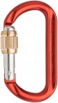 Austrialpin Ovalo GI Alu Schraub-Karabiner (Größe One Size, rot)