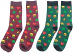Bavarian Caps Schafkopf 2er Pack Socken (Größe 36 , mehrfarbig)