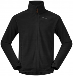 Bergans Herren Hareid Fleece Jacke (Größe S, schwarz)