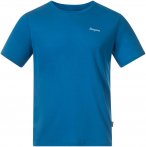 Bergans Herren Rabot Emblem Wool T-Shirt (Größe S, blau)
