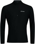Berghaus Herren 24/7 Base Half Zip Longsleeve (Größe S, schwarz)