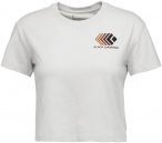Black Diamond Damen Faded Crop T-Shirt (Größe L, weiss)