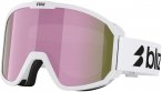 Bliz Kinder Rave JR Skibrille (Größe One Size, weiss)