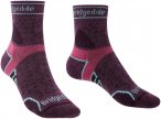 Bridgedale Damen Lightweight T2 Merino Sport 3/4 Crew Socken (Größe 35 , grau)
