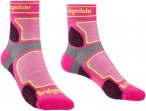 Bridgedale Damen Ultralight T2 Coolmax® Sport 3/4 Crew Socken (Größe 41 , pin