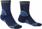 Bridgedale Herren Trail Run Midweight T2 Merino Crew Socken (Größe 36 , blau)