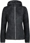 CMP Damen Highloft Hoodie Jacke (Größe XS, schwarz)