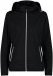 CMP Damen Hoodie Zip Jacke (Größe XL, schwarz)