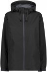 CMP Damen Rain Fix Hoodie Jacke (Größe M, schwarz)