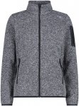 CMP Damen Strick Fleece Jacke (Größe XXS, grau)