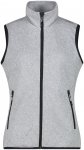 CMP Damen Strick Fleece Weste (Größe XL, grau)