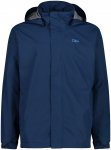 CMP Herren Hoodie Button Rain Jacke (Größe 4XL, blau)