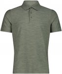 CMP Herren Melange Polo T-Shirt (Größe XXL, oliv)