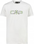CMP Kinder Logo T-Shirt (Größe 110, weiss)