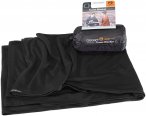 Cocoon Merino Reisedecke (Größe ONE SIZE, schwarz)