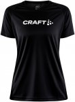 Craft Damen Core Essence Logo T-Shirt (Größe XS, schwarz)