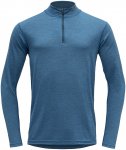 Devold Herren Breeze Half Zip Neck Longsleeve (Größe S, blau)