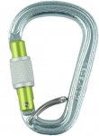 Edelrid HMS Bruce Steel Screw FG Karabiner (Größe One Size, silber)