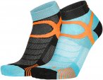 Eightsox Sport Color 3 Socken 2er Pack (Größe 35 , blau)
