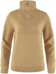 Fjällräven Damen Övik Half Zip Knit Pullover (Größe M, beige)