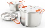 GSI Glacier Stainless Base Camper L Kochgeschirr (Größe ONE SIZE, silber)