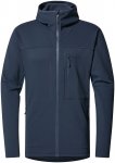 Haglöfs Herren Rosson Mid Hoodie Jacke (Größe XXL, blau)