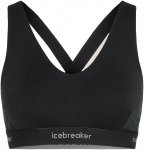Icebreaker Damen 125 Cool-Lite Sprite Racerback Sport BH (Größe XS, schwarz)