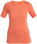 Icebreaker Damen 125 ZoneKnit Crew T-Shirt (Größe M, orange)