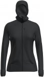Icebreaker Damen 260 Quantum IV Hoodie Jacke (Größe M, schwarz)