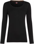 Icebreaker Damen 260 Tech Scoop Longsleeve (Größe XL, schwarz)