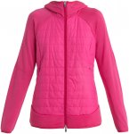 Icebreaker Damen Quantum Hybrid Hoodie Jacke (Größe S, pink)
