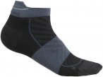 Icebreaker Damen Run+ Ultralight Micro Socken (Größe 41 , schwarz)